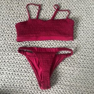 Red bikini!